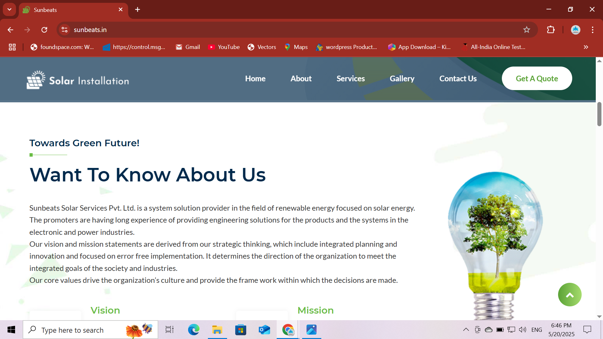 Mobile app interface design